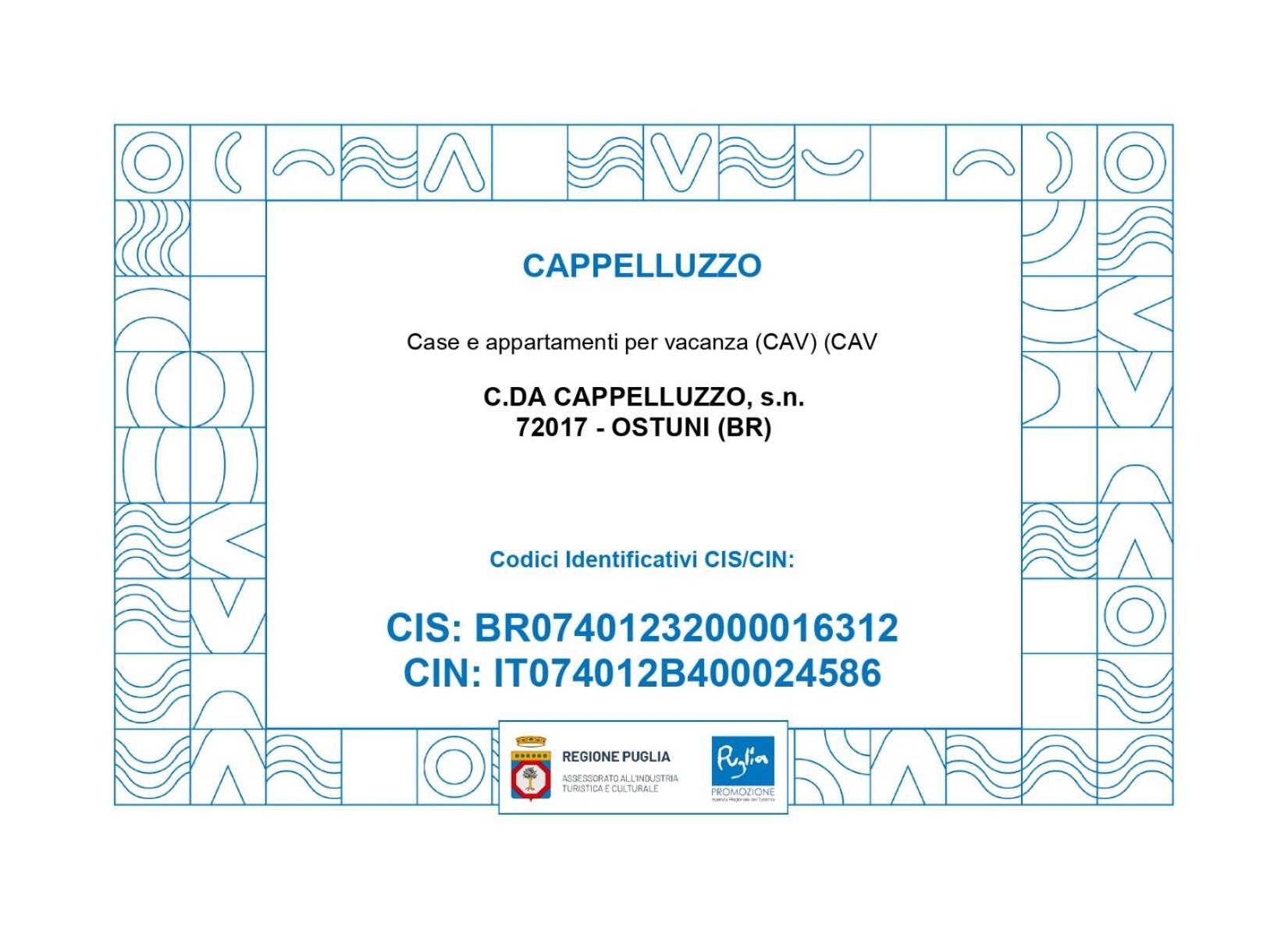Cappelluzzo Villa ชิสแตร์นีโน ภายนอก รูปภาพ